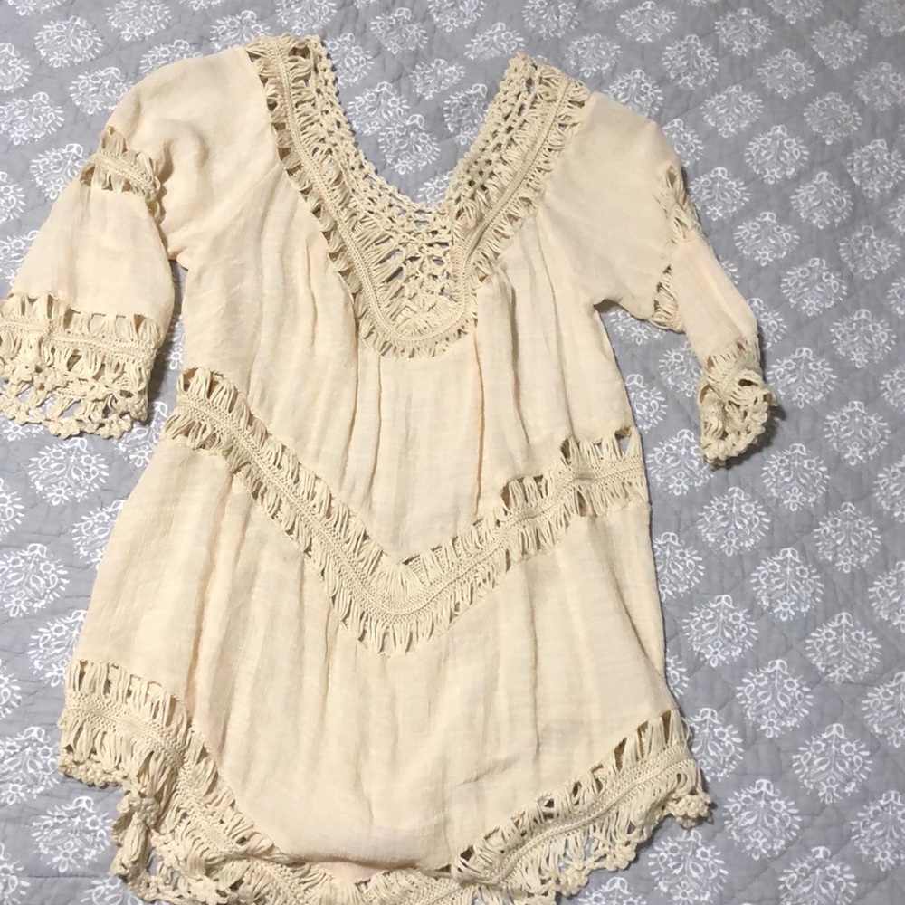 Boho swim suit cover up